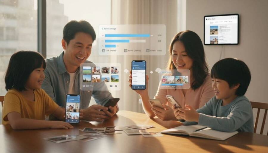 iCloud 儲存方案怎麼選?家庭共享省錢指南