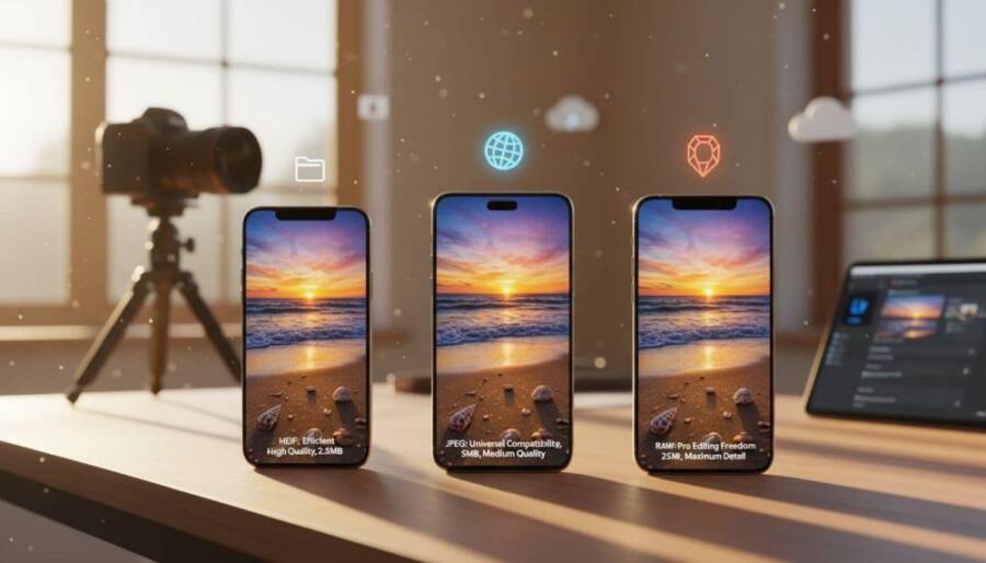 手機拍攝指南:HEIF、JPEG、RAW 如何選?畫質與相容性解析
