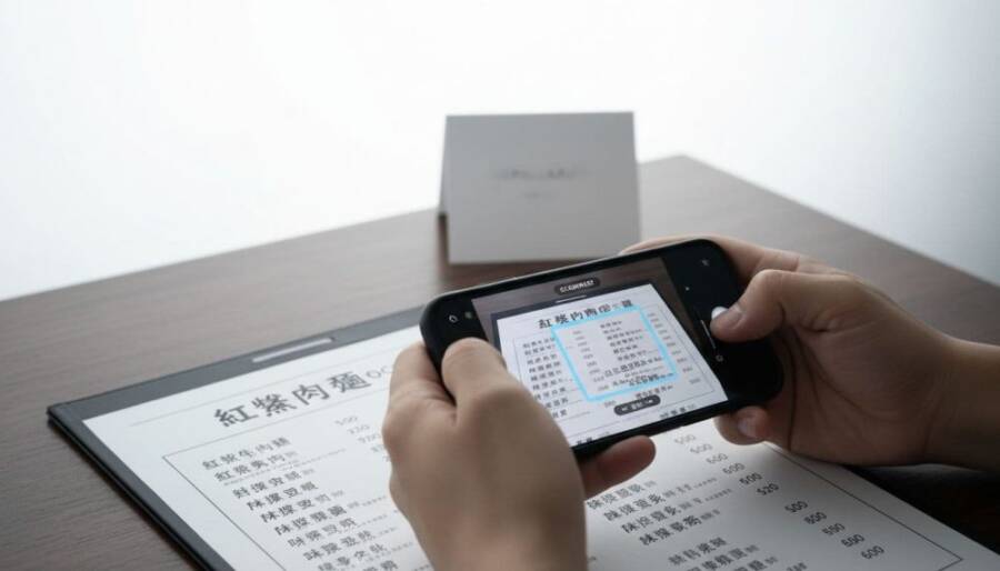 手機文字辨識 OCR 不準：光線與對比技巧指南（菜單與文件適用）