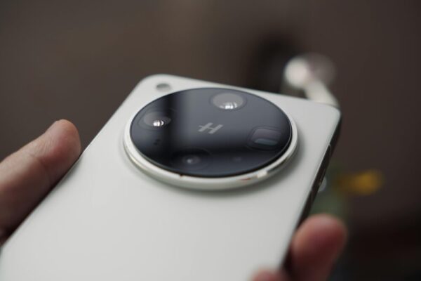 Detailed macro shot of a modern smartphone
