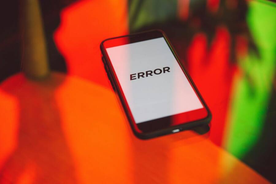 A smartphone displaying an