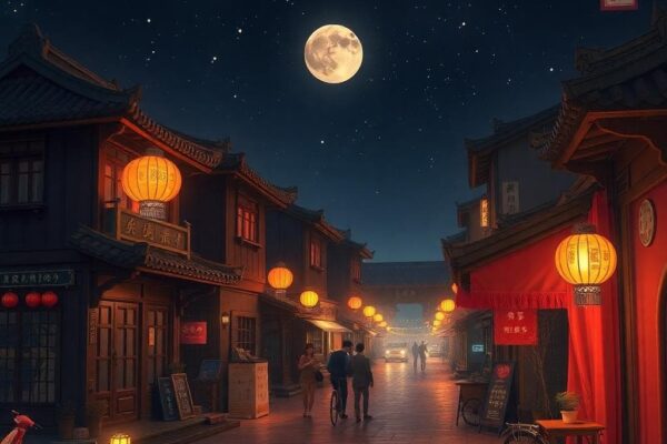 Image description: 兩位白羊座個體在湖邊展開對話，畫面溫暖且專注，象徵彼此的信任與溝通。Image generated by AI