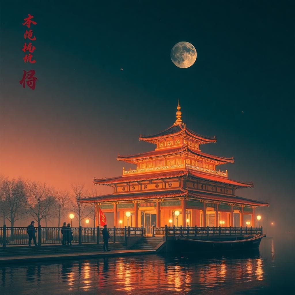 創新協作場景:多元背景團隊在未來感辦公室討論,水瓶座符號象徵創新與獨立