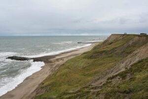 丹麥萊姆維格，北海海岸，海岸懸崖和海灘景色嘆為觀止。