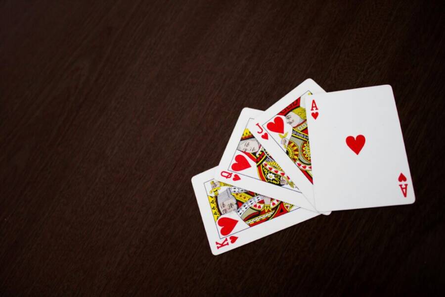 Ace，King，Jack 和 King Of Hearts 紙牌