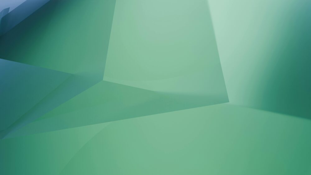 舒緩的抽象設計,具有現代幾何的綠色形狀,非常適合數字藝術背景。