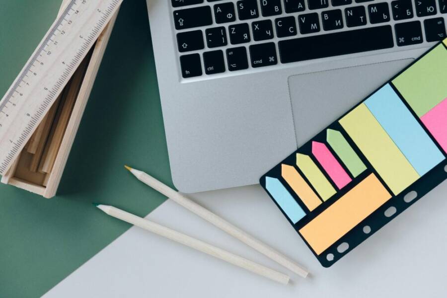 Flatlay，七彩海報，以上的免費圖庫相片