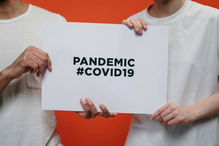 covid-19，orange_background，保護的免費圖庫