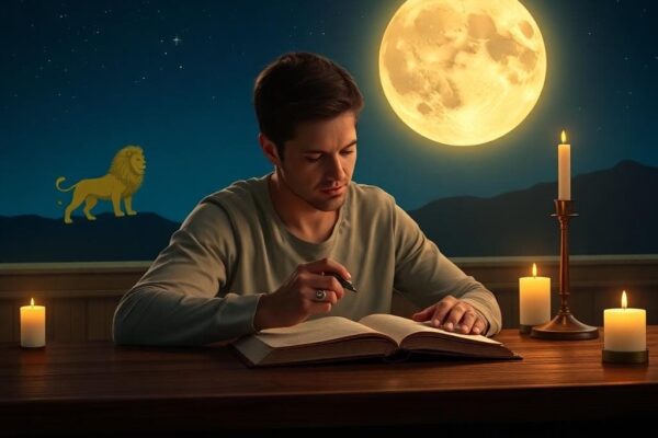 AI 生成的日記與月光圖像