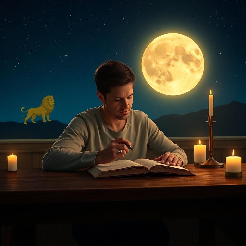 AI 生成的日記與月光圖像