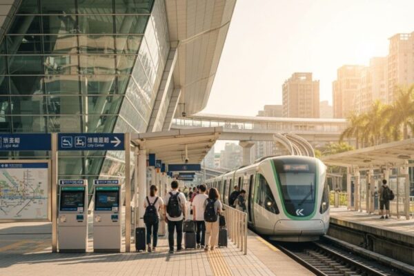 A vibrant scene of Kaohsiung
