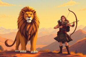 Image describing Leo and Sagittarius synergy in relationships