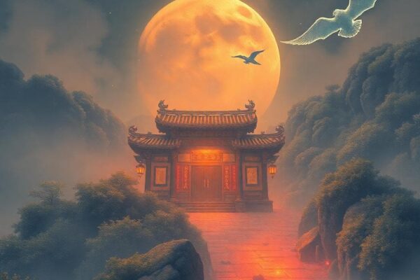 神秘的天蠍座女性在燭光中凝視，表達忠誠與激情