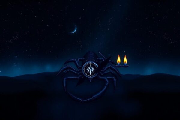 Image generated by AI: A mystical image representing Scorpio zodiac sign