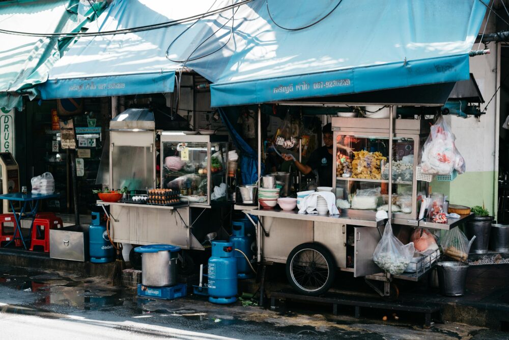 Local street food cart in Bangkok