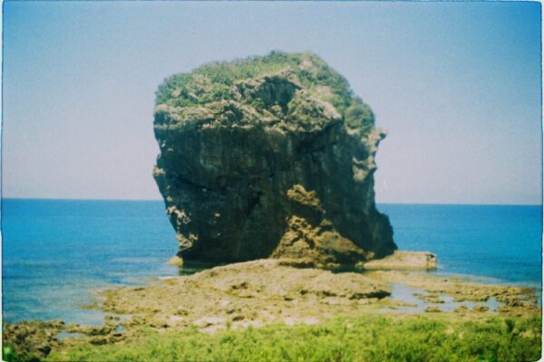 Chuanfan Rock, a majestic landmark, stands by Taiwan