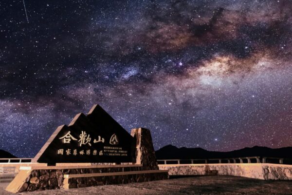 Milky Way over night sky