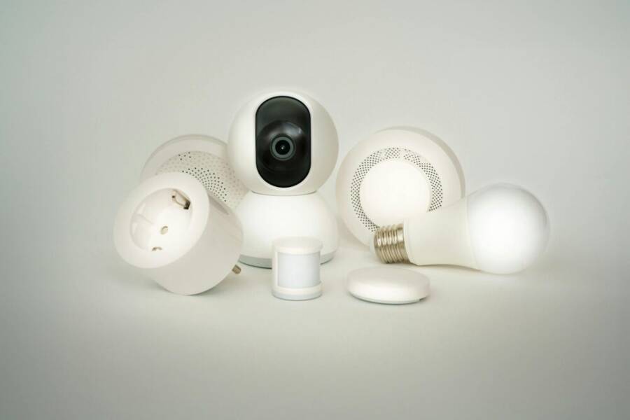 A collection of smart home devices