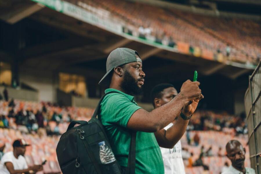 Outdoor stadium action
