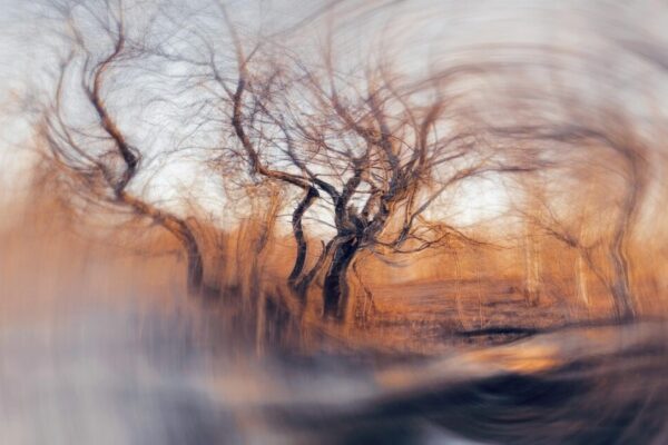 A surreal abstract photograph capturing movement