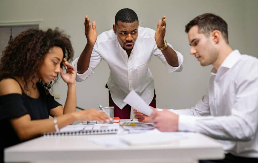 Picture of workplace tension