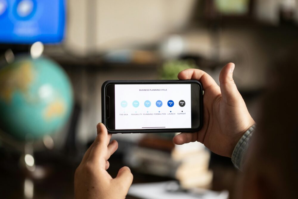 手機操作錄製投影片