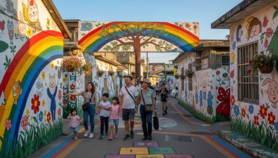 彩虹眷村與眷村故事走讀：台中旅遊文化景點探索（南屯區）