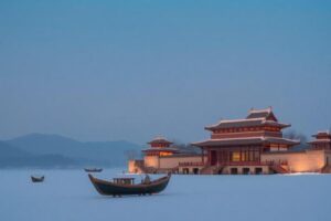 山峰上的山羊，象徵穩健與自信