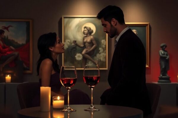 天蠍座深度對話的室內約會場景