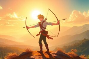 Sagittarius archer illustration