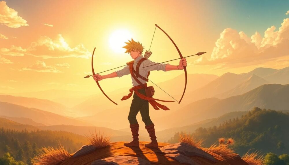 Sagittarius archer illustration