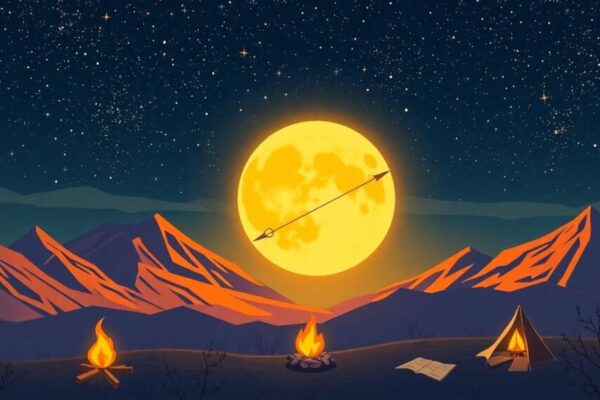 Sagittarius Moon illustration