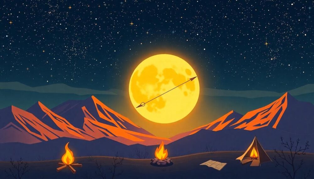 Sagittarius Moon illustration