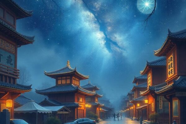 星空下的互補旅程，AI生成