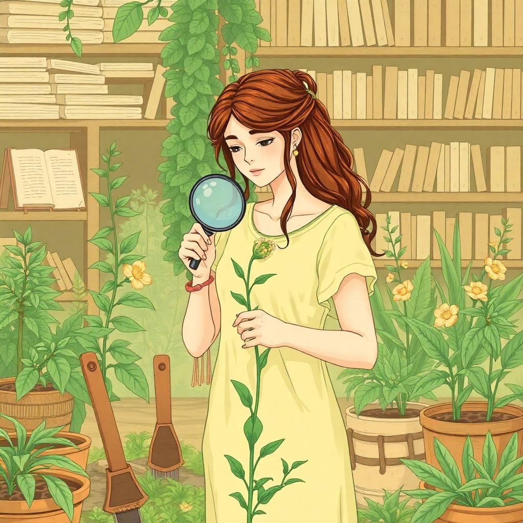 AI 生成圖像:處女座的形象,細心與完美的象徵