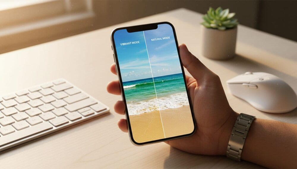 手機色彩模式過度鮮豔的真相:自然色彩與 sRGB 的平衡指南