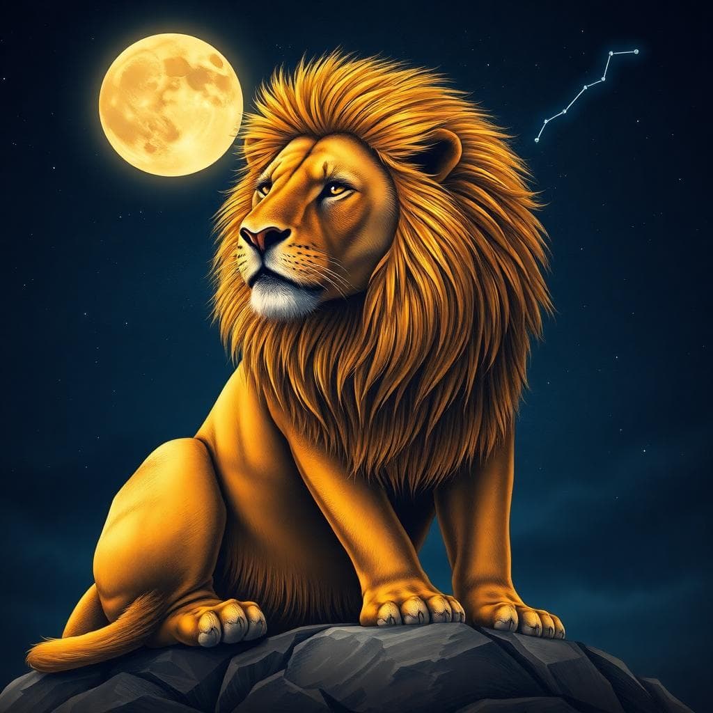 壓力中的月亮獅子座