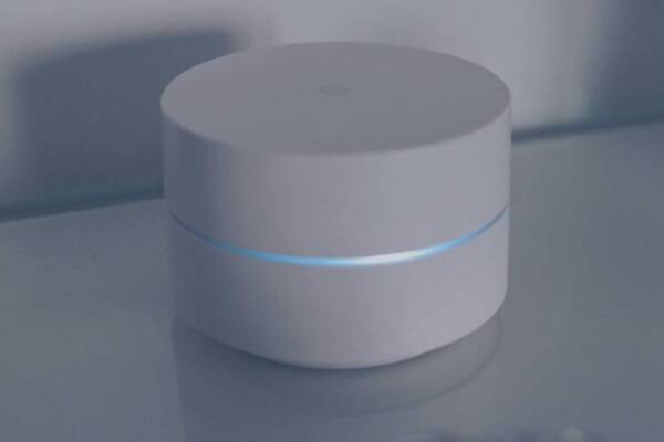 image of a clean router setup on a glass desk