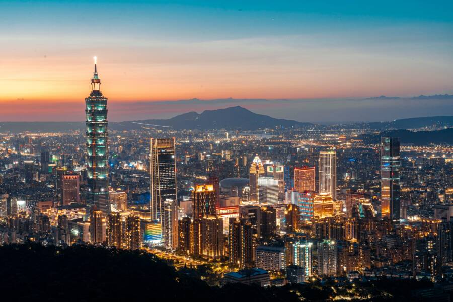 A stunning view of Taipei