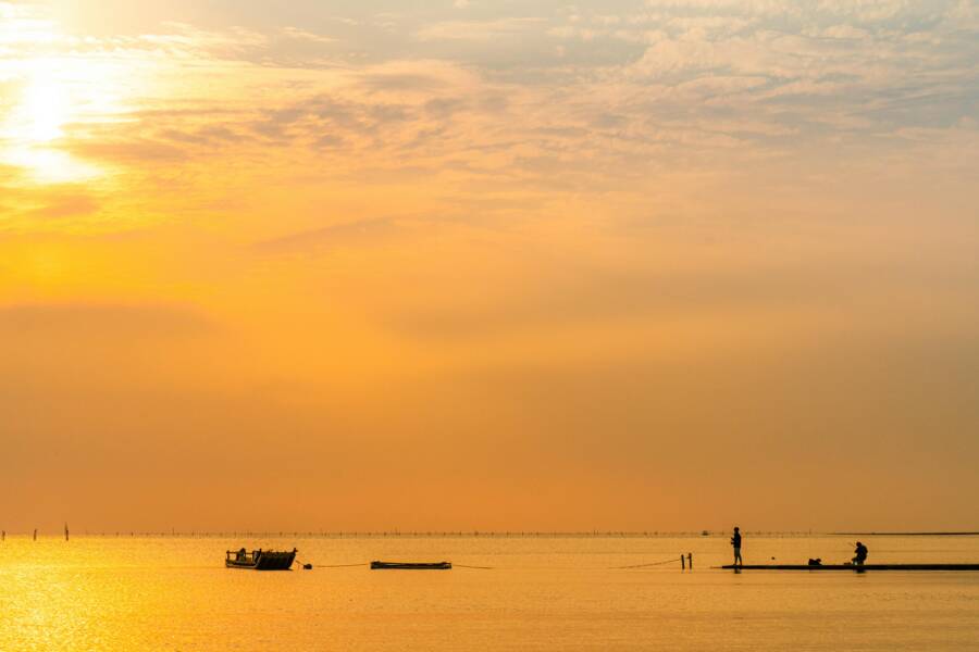 觀音海邊公園夕陽