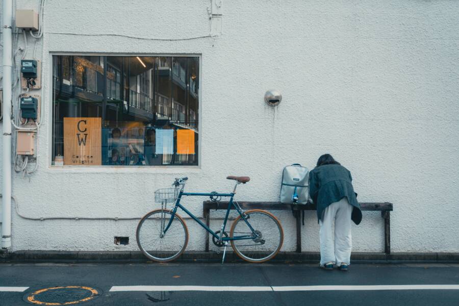 A student in a quiet corner preparing notes