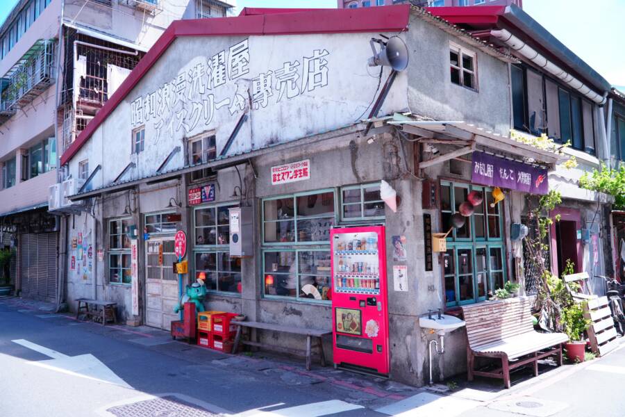 Charming vintage storefront in Taipei