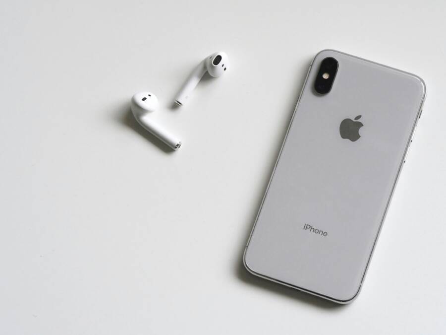 image of iPhone and Bluetooth device